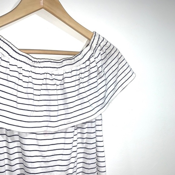 Sundry jersey dress off the shoulder soft small striped soft brand new with tags - Picture 6 of 8